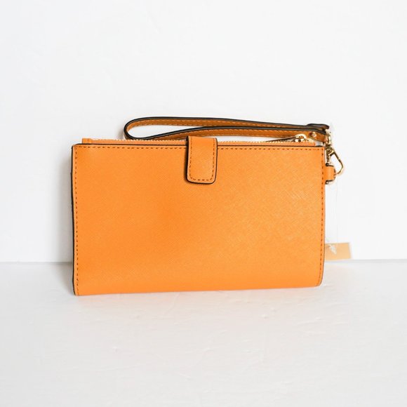 Michael Kors Jet Set Double Zip Wristlet Yellow - Picture 2 of 7